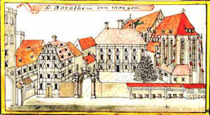 S. Dorotheam von morgen - Kościół i klasztor św. Doroty, widok od wschodu